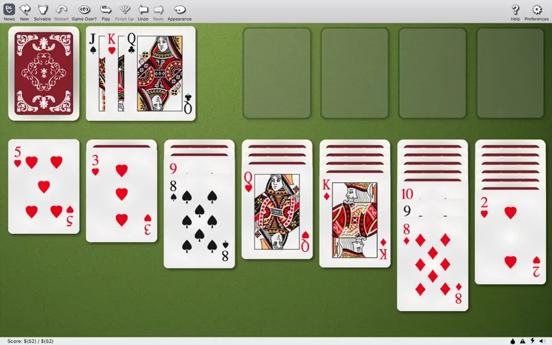 Capturas de tela do Top Solitaire