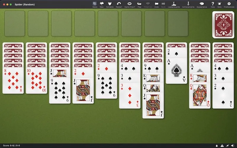 Capturas de tela do Top Solitaire
