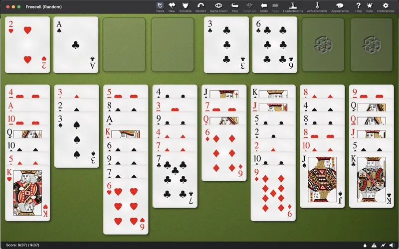 Capturas de tela do Top Solitaire