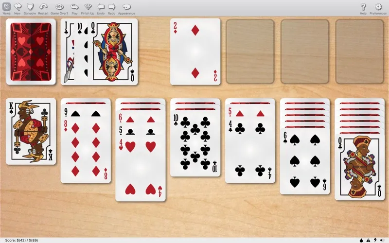 Capturas de tela do Top Solitaire