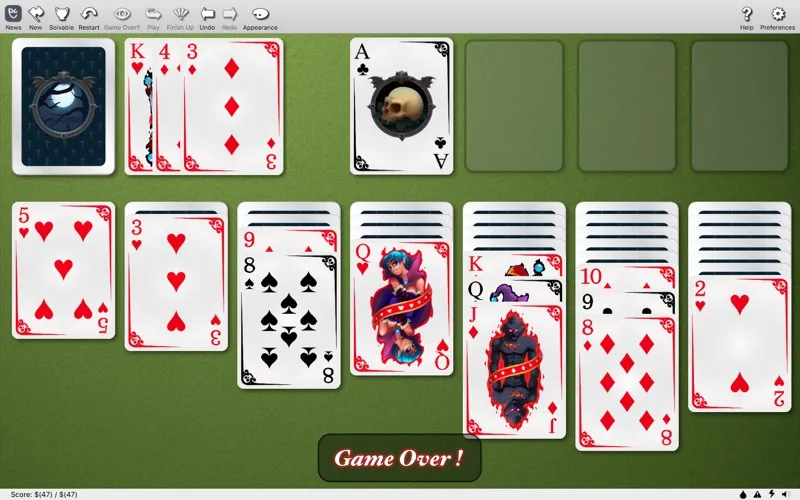 Capturas de tela do Top Solitaire