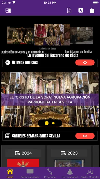 Tangkapan layar Semana Santa Sevilla 2025