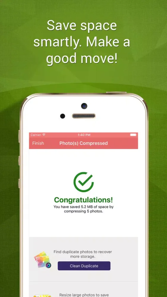 Compress Photos Screenshots