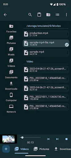Capturas de tela do Computer File Explorer