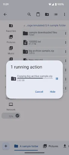Capturas de tela do Computer File Explorer