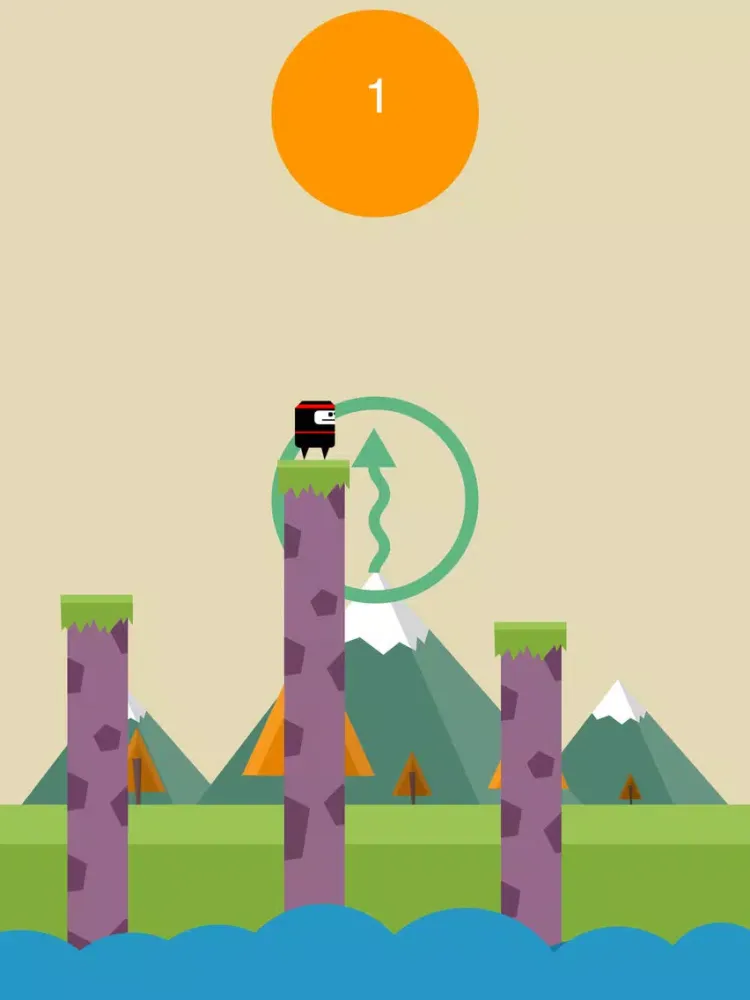 Capturas de tela do Jumping Man - Pillar Game iPad 