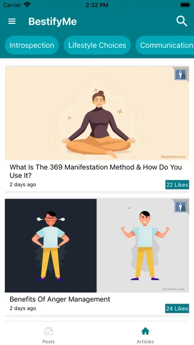 Capturas de tela do Personality Development App