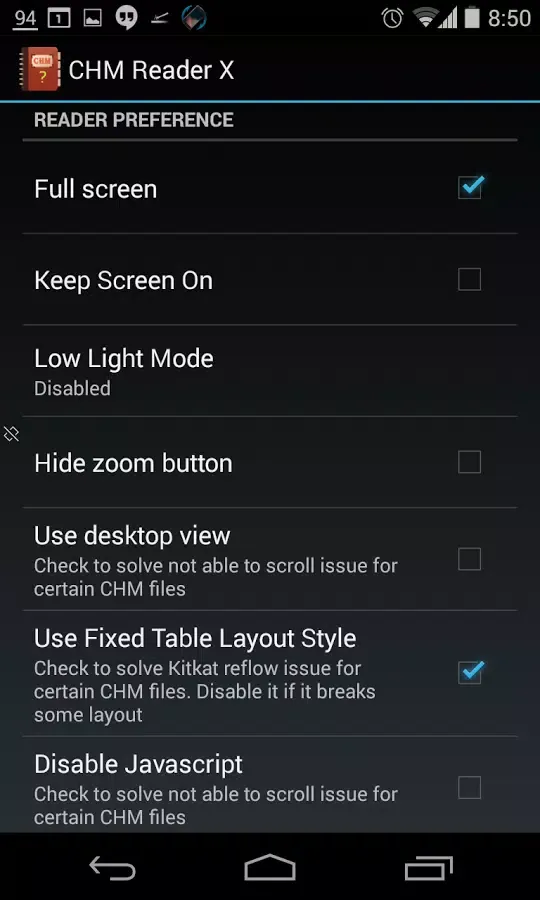 CHM Reader F স্ক্রিনশট