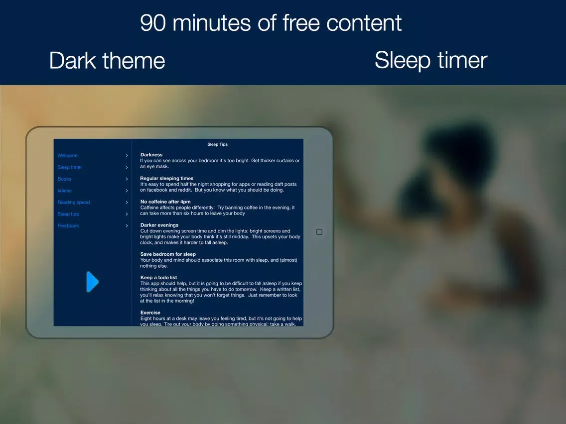 My Off Switch - Insomnia relief iPad 应用截图