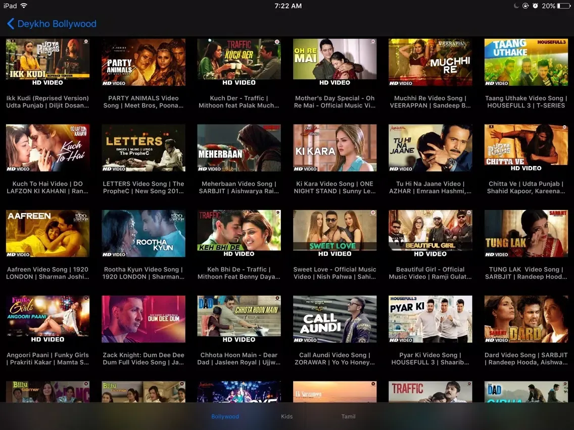 Ảnh chụp màn hình của Deykho Bollywood - Free videos iPad 