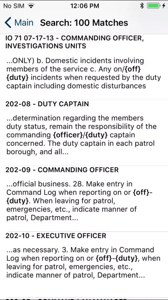 NYPD Patrol Guide 2013 Screenshots