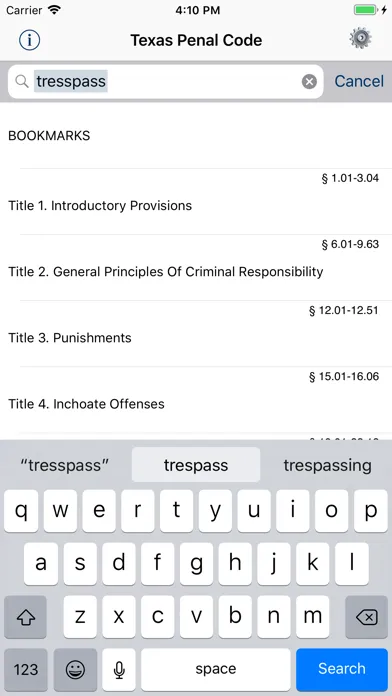 TX Penal Code 2024 - Texas Law स्क्रीनशॉट