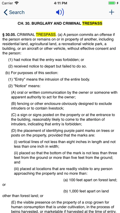 TX Penal Code 2024 - Texas Law स्क्रीनशॉट
