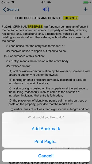 TX Penal Code 2024 - Texas Law स्क्रीनशॉट