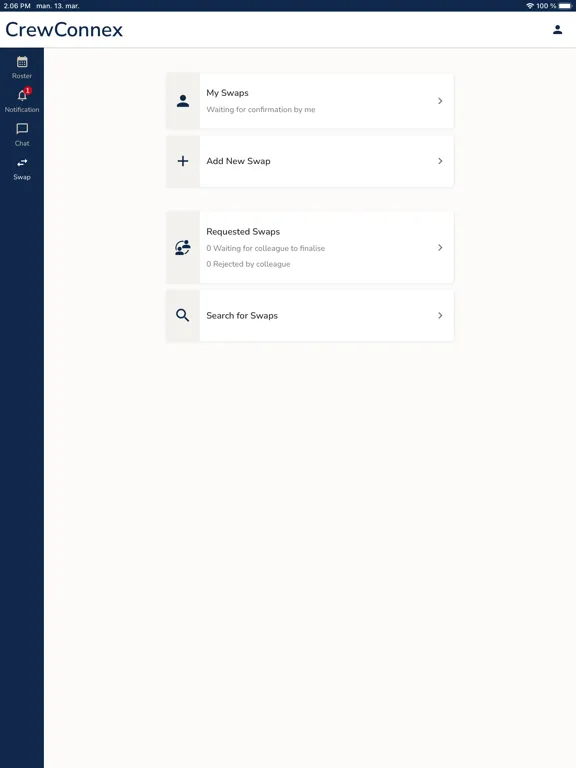 PDC CrewConnex iPad 应用截图