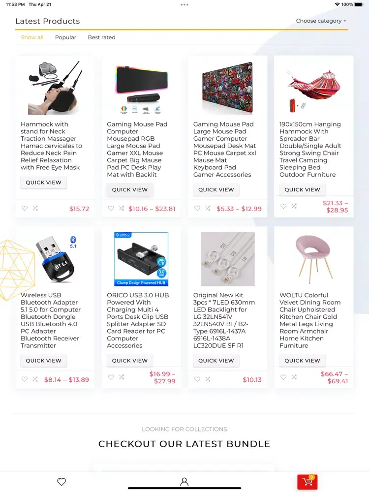Verylocals Global shopping App iPad  স্ক্রিনশট
