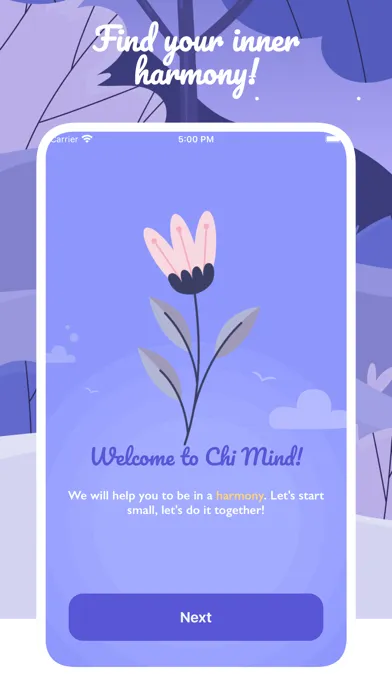 Capturas de tela do Chi Mind