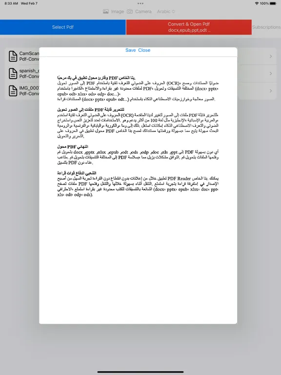 PDF Converter , PDF Reader iPad Screenshots