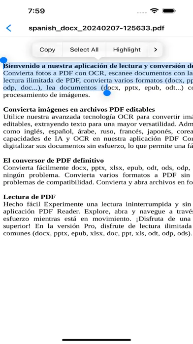 PDF Converter , PDF Reader Screenshots