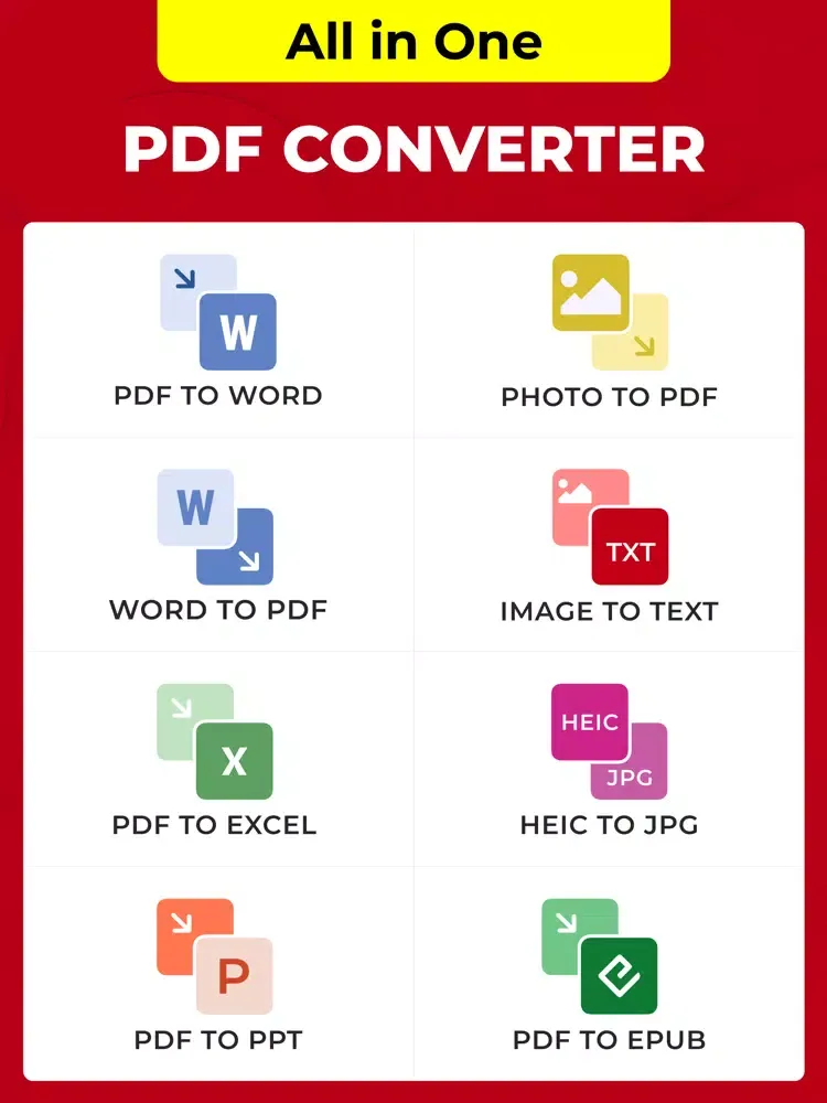تصاویر PDF Converter: Convert to Word iPad 