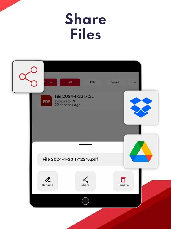 Capturas de tela do PDF Converter, Image to PDF iPad 