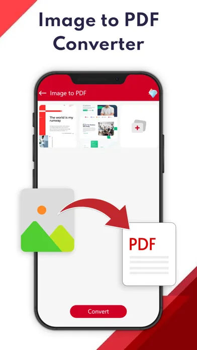 Capturas de tela do PDF Converter, Image to PDF