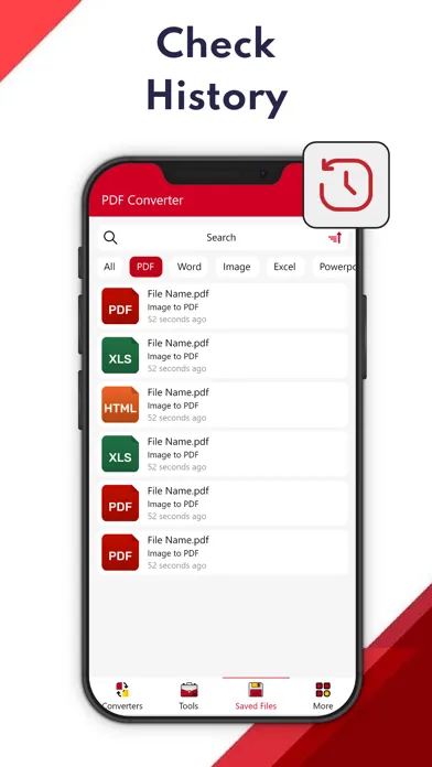 Capturas de tela do PDF Converter, Image to PDF