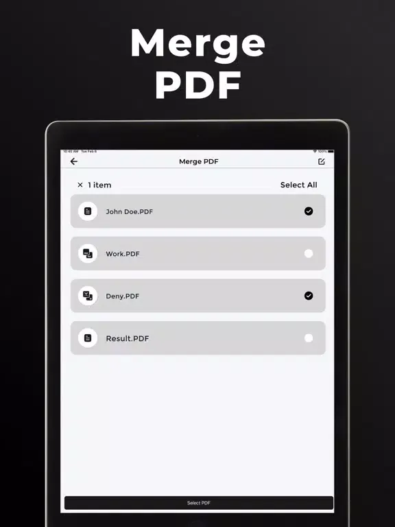 Capturas de tela do PDF Converter − Photo to PDF iPad 