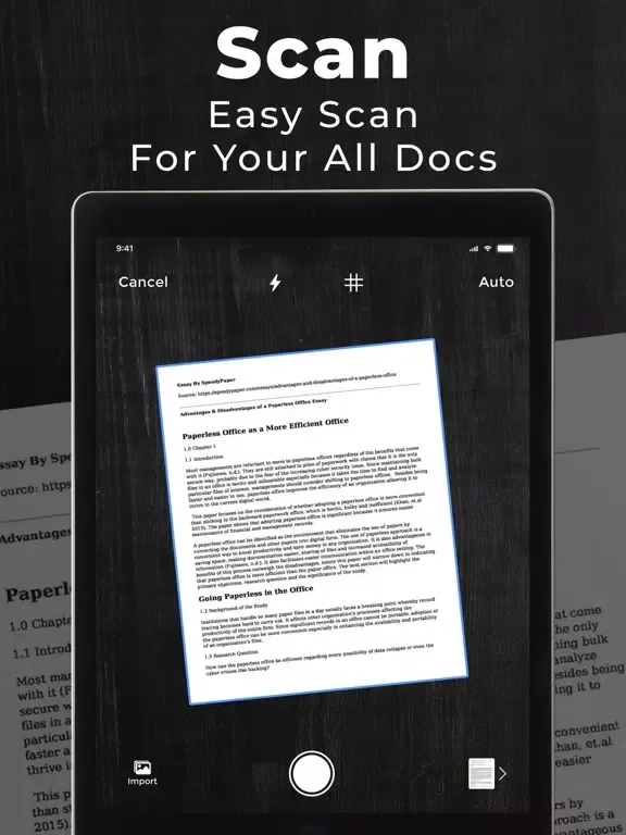 Capturas de tela do PDF Converter − Photo to PDF iPad 