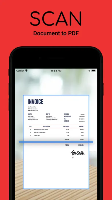 Captures d'écran de Scanner App - PDF scanner `