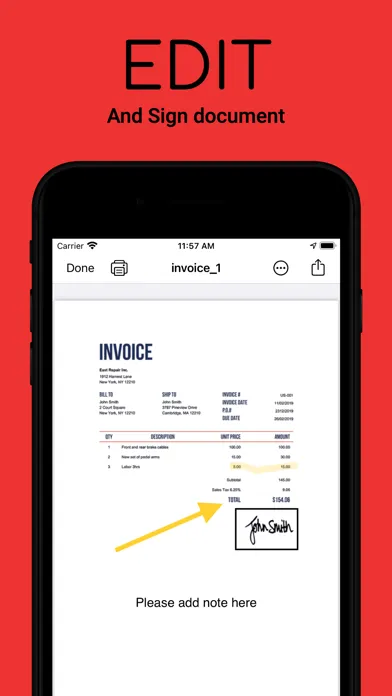 Captures d'écran de Scanner App - PDF scanner `