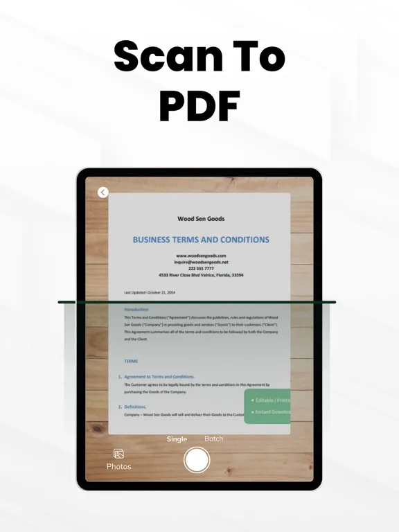 Tangkapan skrin PDF Scanner－Scan to PDF iPad 