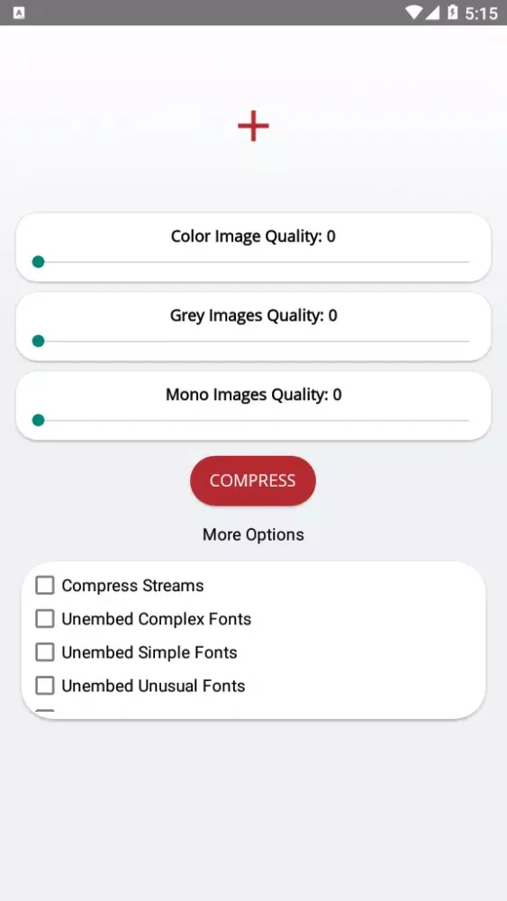 Capturas de pantalla de PDF Compressor