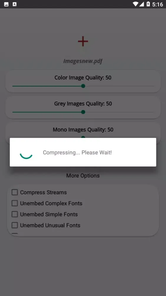 Capturas de pantalla de PDF Compressor