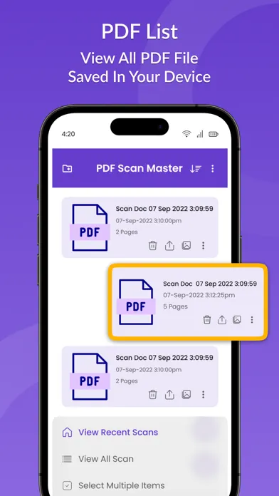 PDF Scan Master スクリーンショット