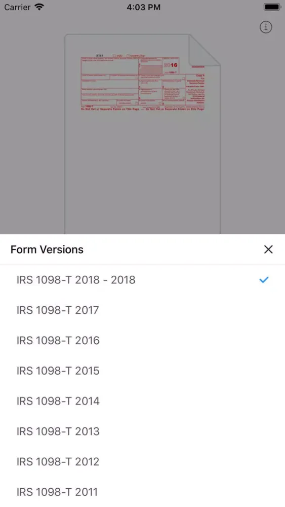 Zrzuty ekranu 1098T Form: fill & send PDF