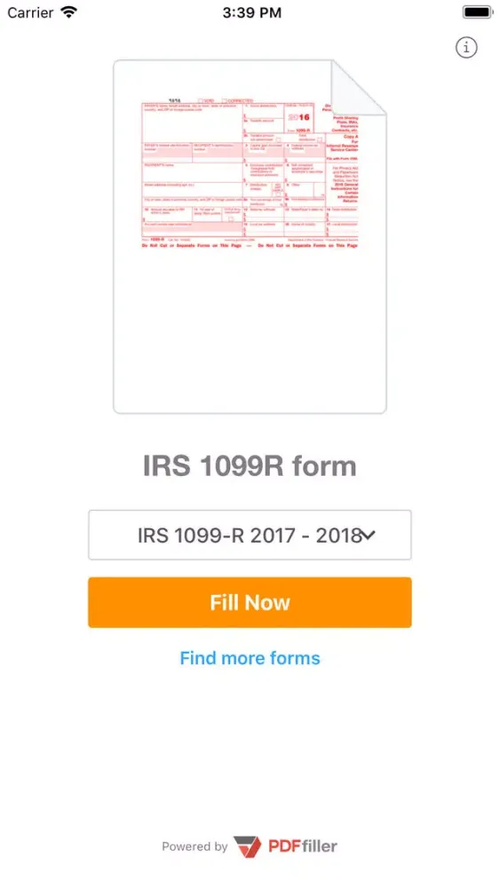 Zrzuty ekranu 1099R Form
