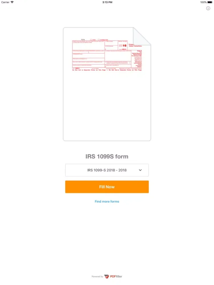 1099S Form iPad  স্ক্রিনশট