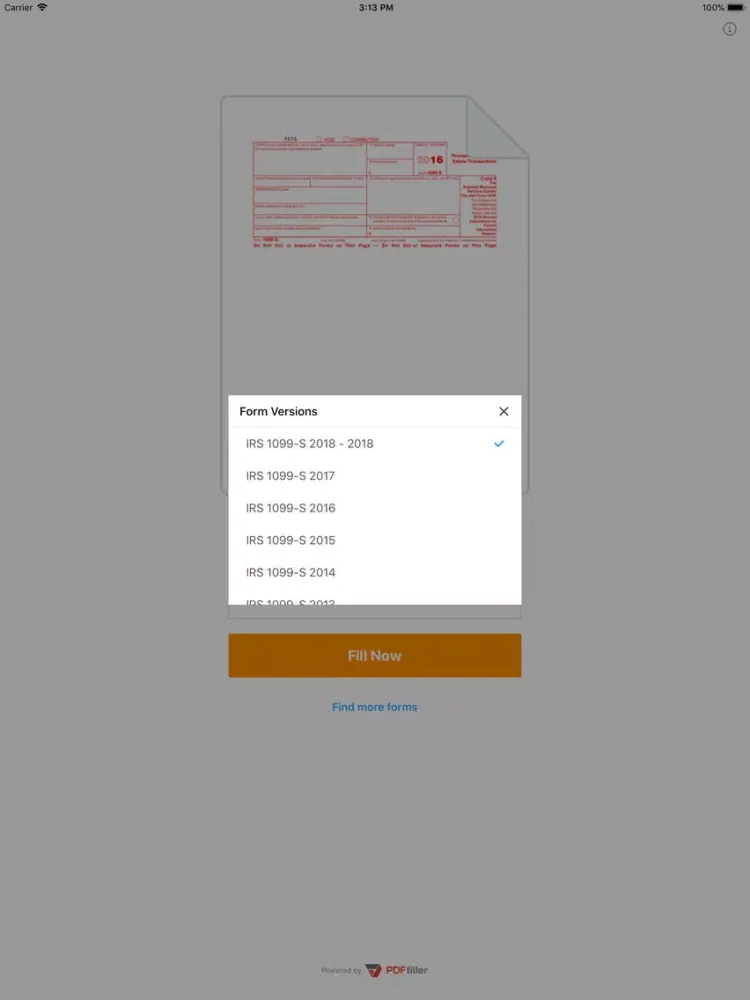 1099S Form iPad  স্ক্রিনশট
