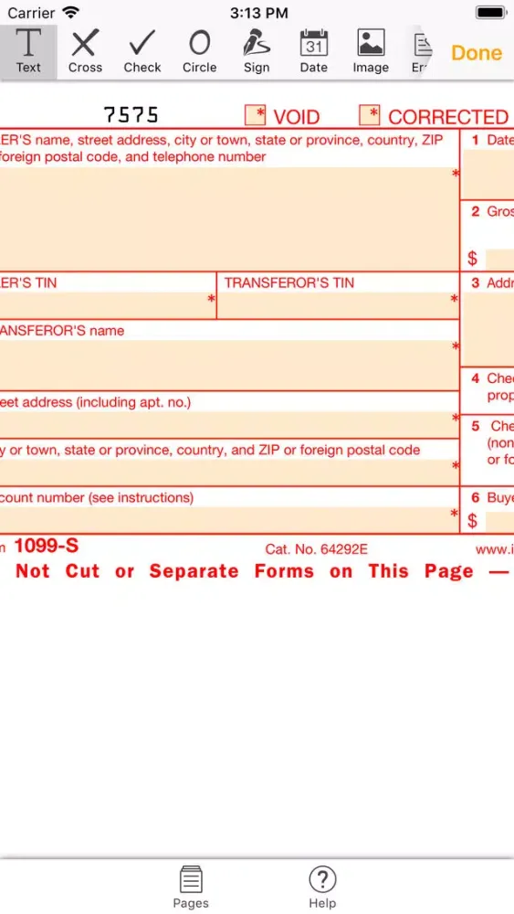 1099S Form স্ক্রিনশট