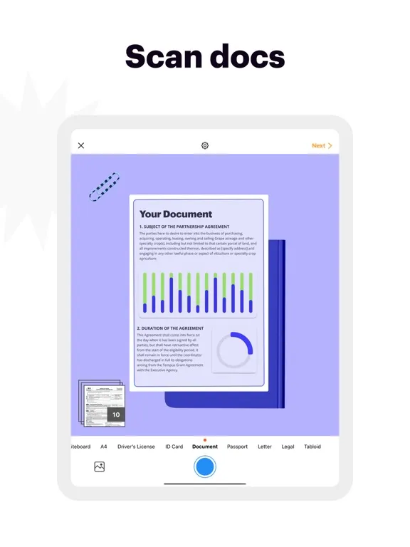 pdfFiller: PDF document editor iPad  スクリーンショット