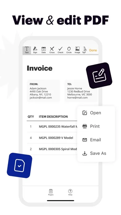 pdfFiller: PDF document editor スクリーンショット