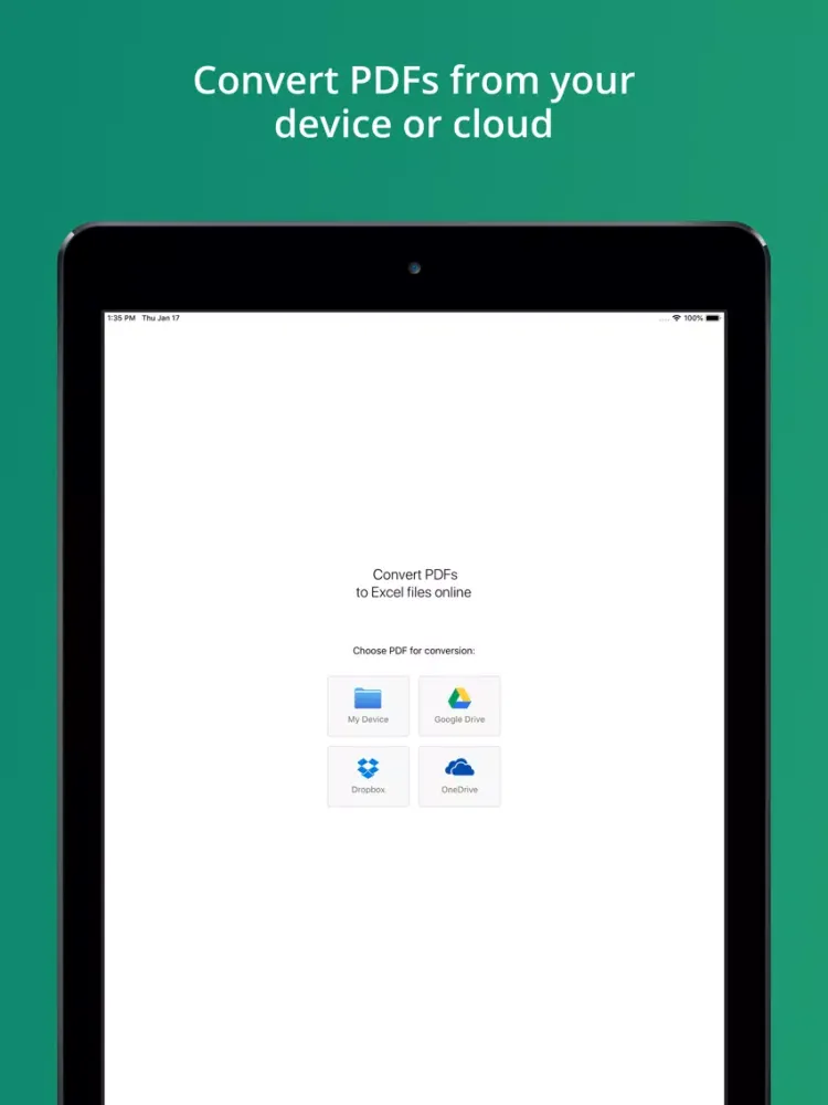 صور PDF to Excel Converter iPad 