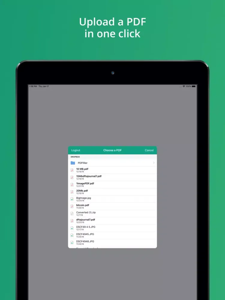 صور PDF to Excel Converter iPad 