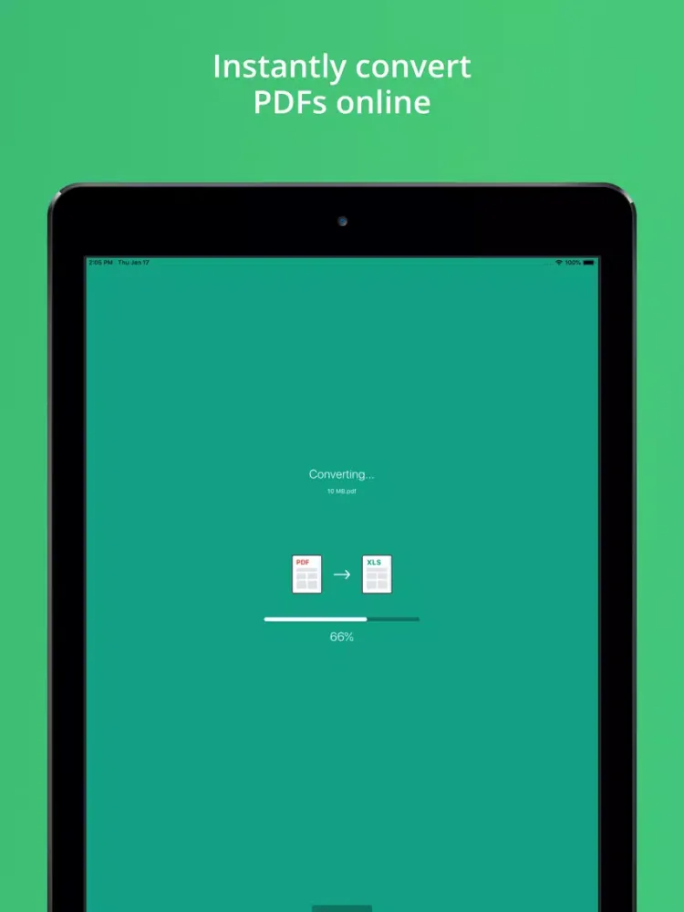 صور PDF to Excel Converter iPad 