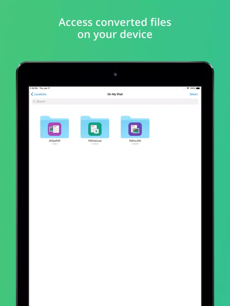 صور PDF to Excel Converter iPad 