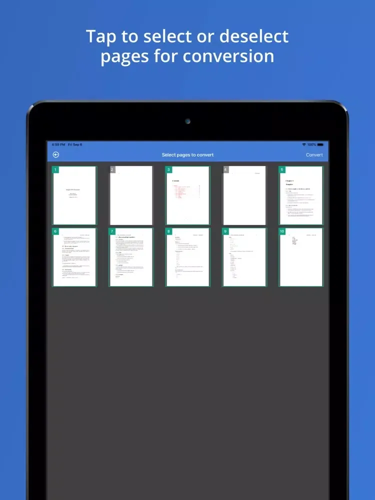 PDF to Word: pdf converter app iPad Screenshots