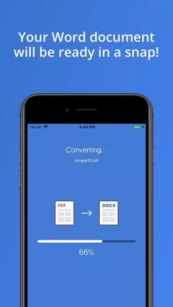 PDF to Word: pdf converter app Screenshots