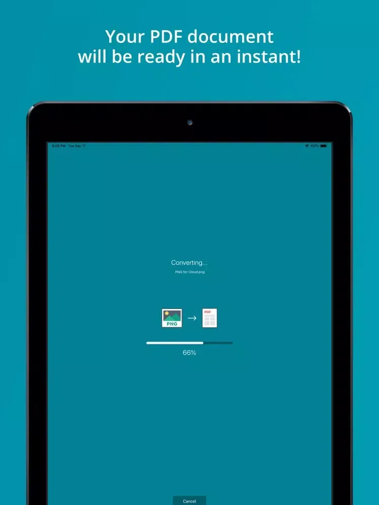 PNG to PDF converter alto app iPad  Ekran Görüntüleri