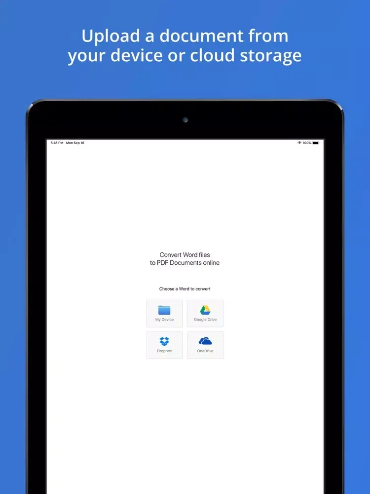 Captures d'écran de Word to PDF converter alto app iPad 